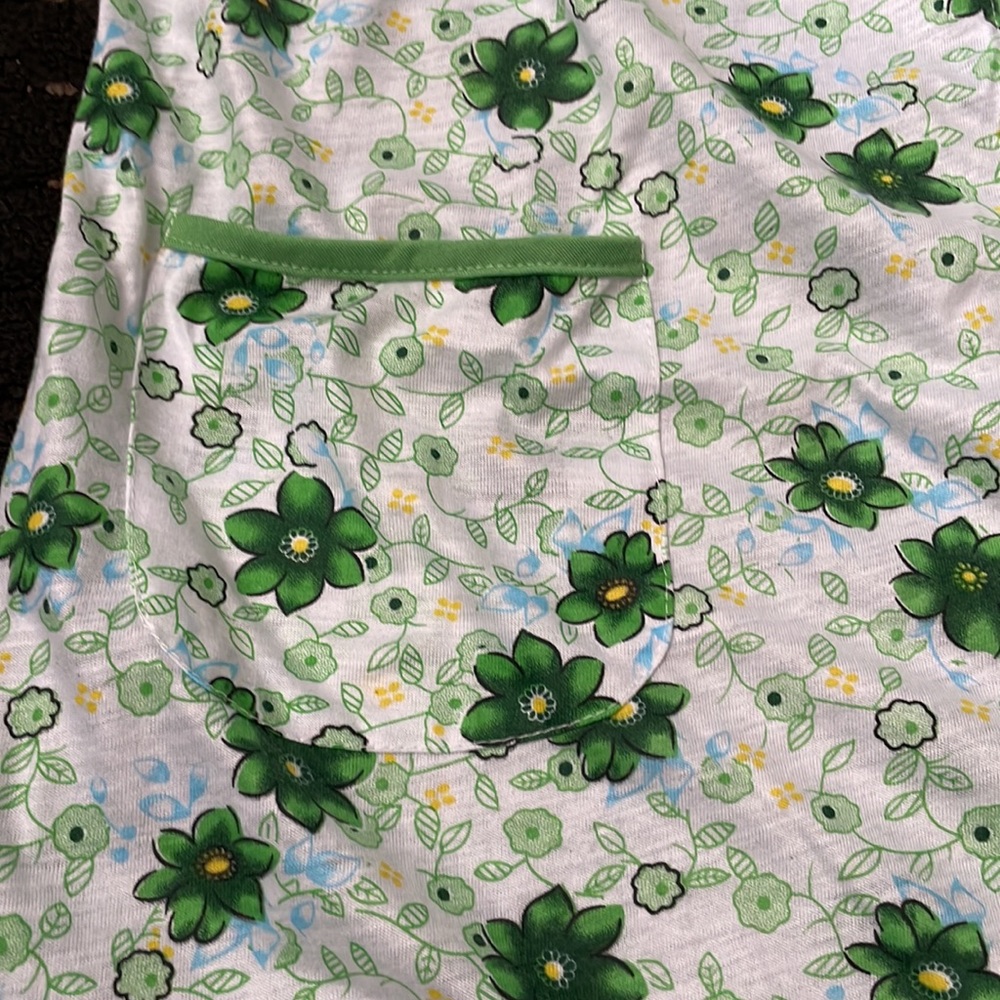 Green floral house dress size XXL - Picture 3 of 4